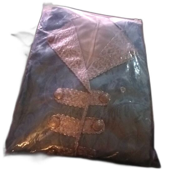 Men's Rococo Court Suit Light Blue Elegant 3PC Tailcoat Vest Pants Set 46-48 - Picture 10 of 11